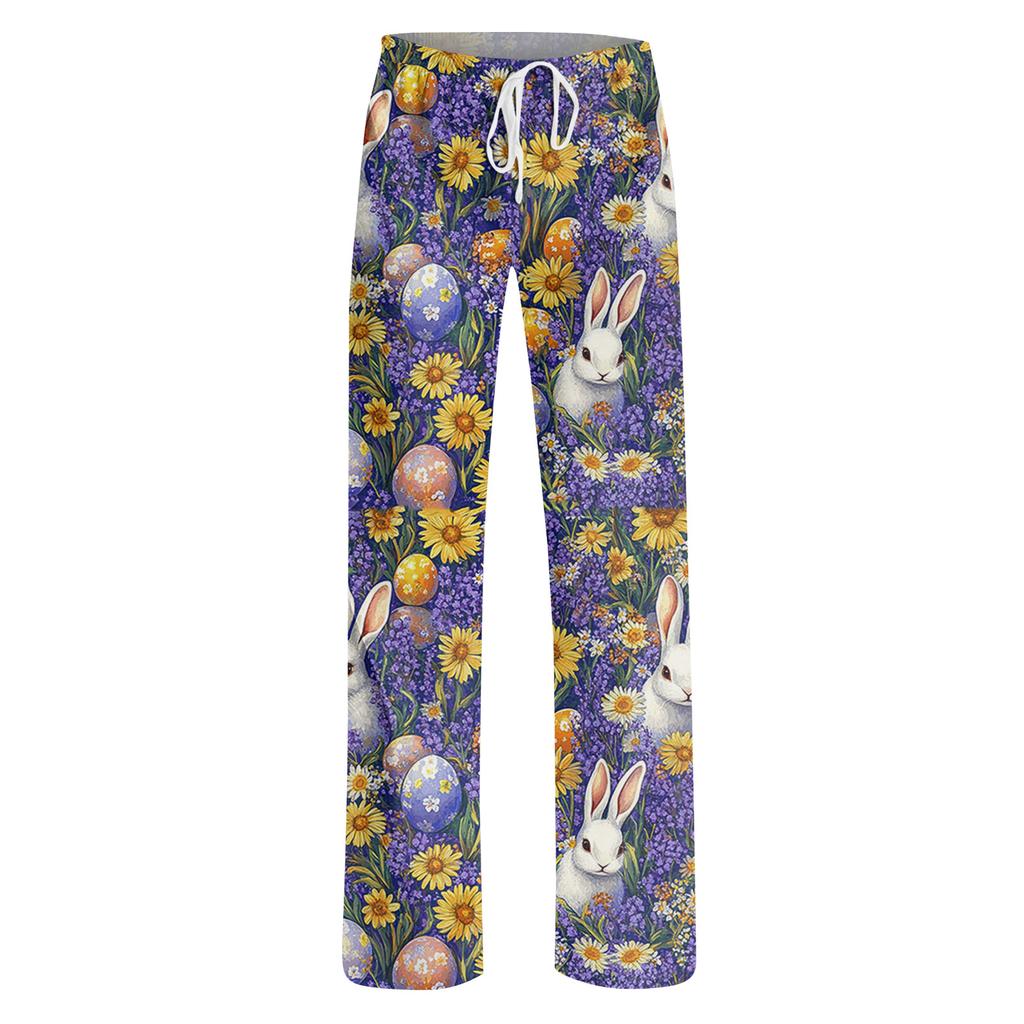 Dámské Módní Volné Ležérní Tištěné Ležérní Kalhoty