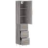 Highboard Gray Sonoma 34.5 x 34 x 180 cm Particleboard