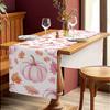 Thanksgiving Pumpkins Autumn Leaf Polyester Table Runners Wedding Decoration Durable Kitchen Dining Table Runners Party Supplies