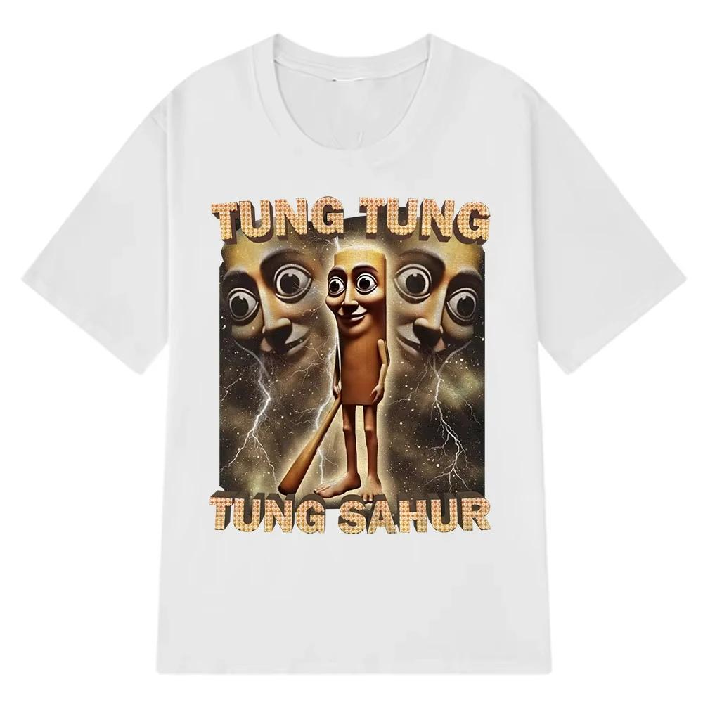 

2026Tung Sahur Graphic Printed TShirt Unisex Summer Casual Loose Fashion Funny Round Neck Short Sleeve Tops ClothingTshirt Unisex S