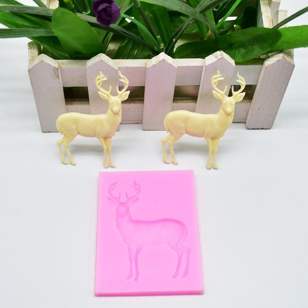 Christmas Reindeer & Snowflake Silicone Mold for Cake Decoration & DIY Baking