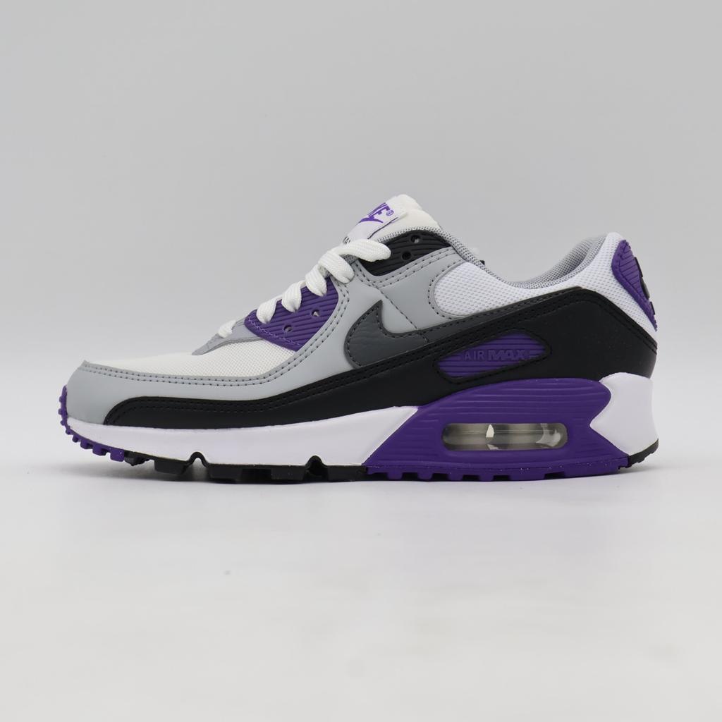 DH8010-110 Nike Air Max 90 White Black Wolf Grey Iron Grey (Women's)