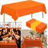 12 Colors Available Solid PEVA Anti-Wrinkle Disposable Rectangular Tablecloth, Suitable for Indoor And Outdoor Parties, Picnics, Birthdays, Weddings