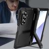 Z-Fold7 Z-Fold6 Tri-Proof Metal Phone Case: Full-Wrap, Stand, Hinge Protection, Anti-Fall Shell.