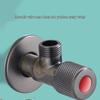 Gun Grey Stainless Steel Three-Way Toilet Water Heater Valve