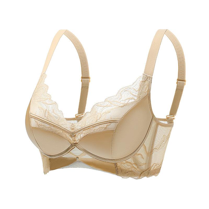 

Бюстгальтер во французском стиле, женский атласный бюстгальтер, собранный и собранный, аксессуарный бюстгальтер, бюстгальтер без косточек, кружевной бюстгальтер, бюстгальтер пуш-ап 40/90B золотой