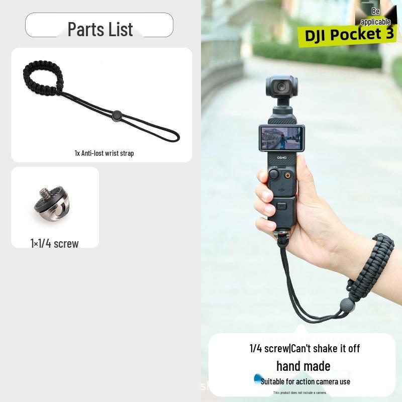 DJI Osmo Pocket 3 Camera Wrist Strap Insta360 X4/X5 Anti-Loss Lanyard