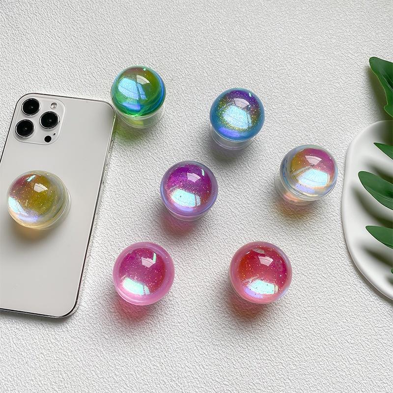 Mobile Phone Holder, Crystal Ball, Round Air Cushion Bag, Back Sticker, Retractable Desktop, Lazy And Stable, Portable Support Frame