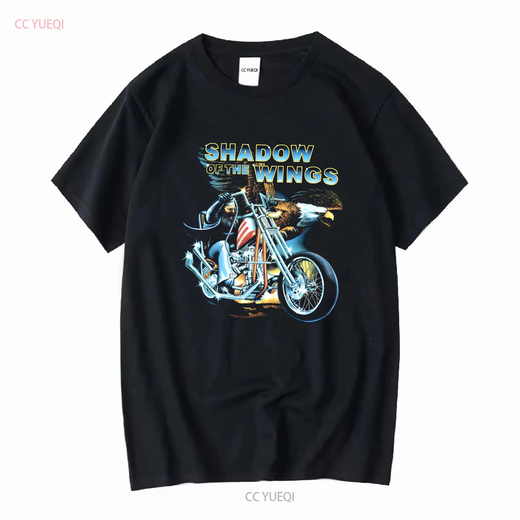 

Vintage Shadow Of The Wings T Shirt 90s long or short sleeves vintage Washed streetwear homme Stretched Soft 4XL