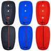 Rubber Car Key Fob Cover Silicone Protector Case Bag for Chevrolet Cruze Spark 2016 Malibu Camaro 3 Buttons Remote Accessories