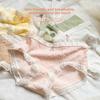 Ladies Spring and Autumn Lovely Pure Cotton Comfortable Bag Hip No Mark Middle Waist Triangle Briefs
