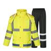 Reflective Raincoat Fluorescent Green Road Rescue Road Maintenance Traffic Duty Raincoat Suit Separates Cycling Waterproof Clothing