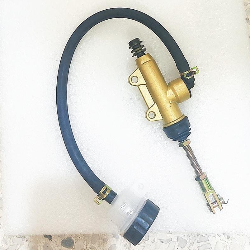 ATV Rear Foot Brake Master Hydraulic Cylinder Pump With Reservoir For 50 70 90 110 125 150 200 250 cc Quad Pit Dirt Bike