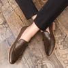 46 47 large size loafers men's new British Korean versi of lazy slip- pointy business formal casual leather shoes
