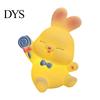 Cute Room Decor Accessories Bunny Night Light, Cartoon Rabbit Nursery Battery Operated Table Lamp, Birthday Gift for Kids Kawaii Animal Lamp with Warm
