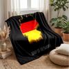 Germany National Football Team Theme Blanket Soft Flannel Blanket Plush Throw Blanket Cozy Sofa Bed Blanket for Home Decor