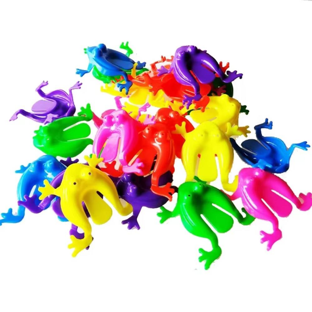 5/10/20PCS Jumping Frog Toys Candy Color Classic Children Kids Funny Party Contest Games for Girls Boys Gift Creative Fidget Toy