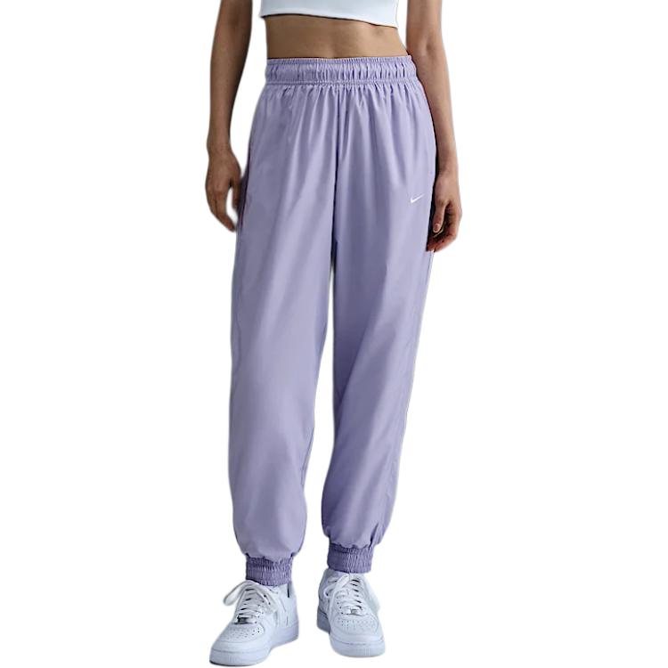 

Nike Solid Color Mid-Rise Loose Fit Jogger Pants Women bottoms Light-Purple FV7661-533 M