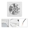 190mm 40W Wandmontage Afzuigventilator Laag Geluidsniveau Huis Badkamer Keuken Garage Ventilatie (Wit)