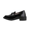 Small gold coins are versatile to increase the height of single shoes, autumn and winter velvet new one-pedal middle-heeled women's shoes