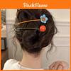 Elegant Flower Hair Clip For Women With Alloy Material Perfect For Back Hair Styling