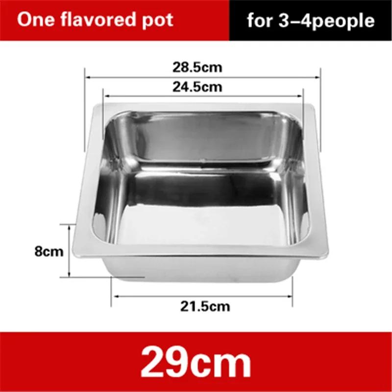 

Тушеная утка-мандаринка с ушками в горшочке для индукционной плиты. Горшочек для матери и сына. Квадратный горшок из толстой нержавеющей стали.