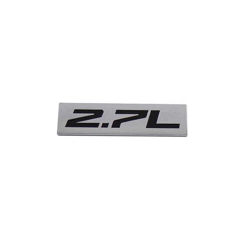 Premium 2.7L 2.7 L for Universal car Engine Hood Fender trunk Tail Rear Bonnet Nameplate Decal Emblem Badge Sticker