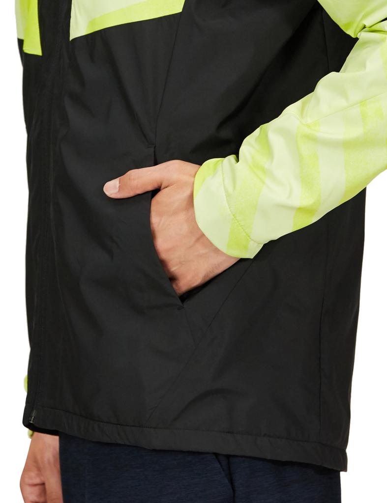 Mizuno Breath Thermo Warmer Training Luminary XL Jacket, Moisture-Wicking, Heat-Generating, Water-Repellent, 32MEA541, Men's, Green,