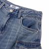 KIRSH Cargo Bermuda Denim Pants [Blue]