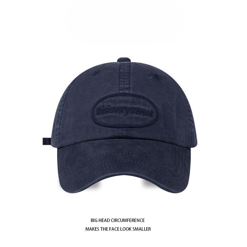 Spring New Retro Old English Letters Baseball Hat Women's Korean Style Casual Versatile Neutral Style Baseball Hat Men