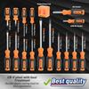 86-Piece Professional Screwdriver Set - Magnetic Tip with 40 Bits & 20 Drill Bits, Chrome Vanadium Steel for Precision Repair