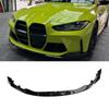 Frontstoßstangen-Lippen-Spoiler-Splitter-Abdeckungsschutz Karosserie-Kit für BMW G80 M3 G82 M4 2021 2022 2023 2024 ABS Hochglanzschwarz