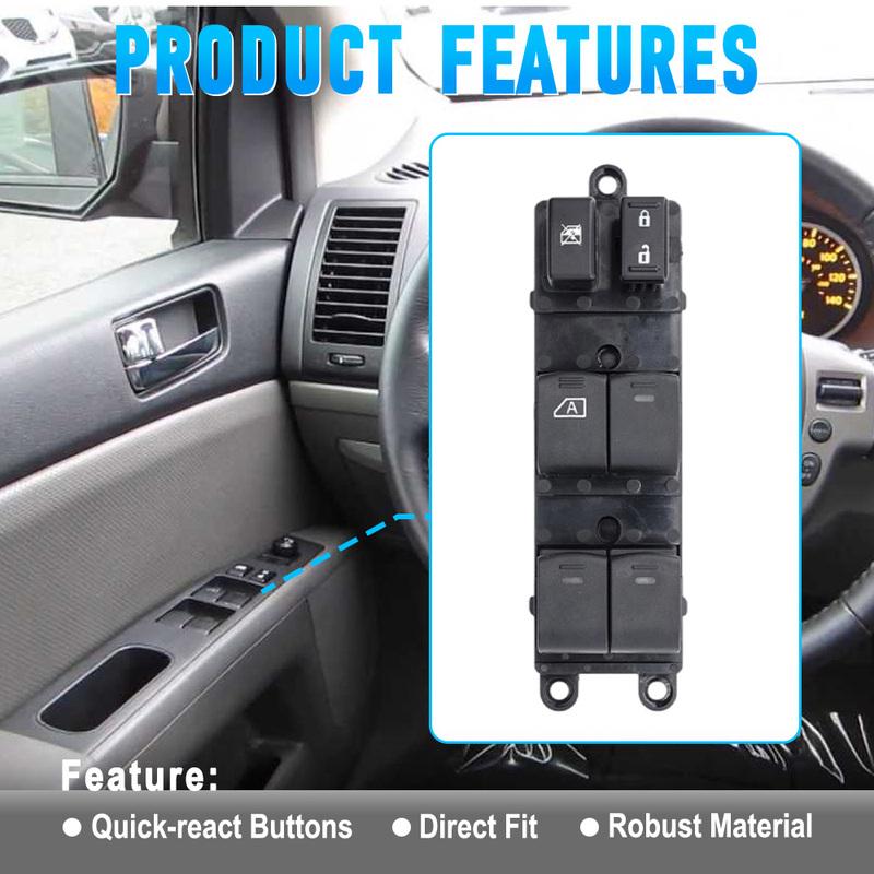 Left Driver Side Electric Power Master Window Control Switch 25401-ZJ60A for NISSAN SENTRA 2008 2009 2010 2011 2012
