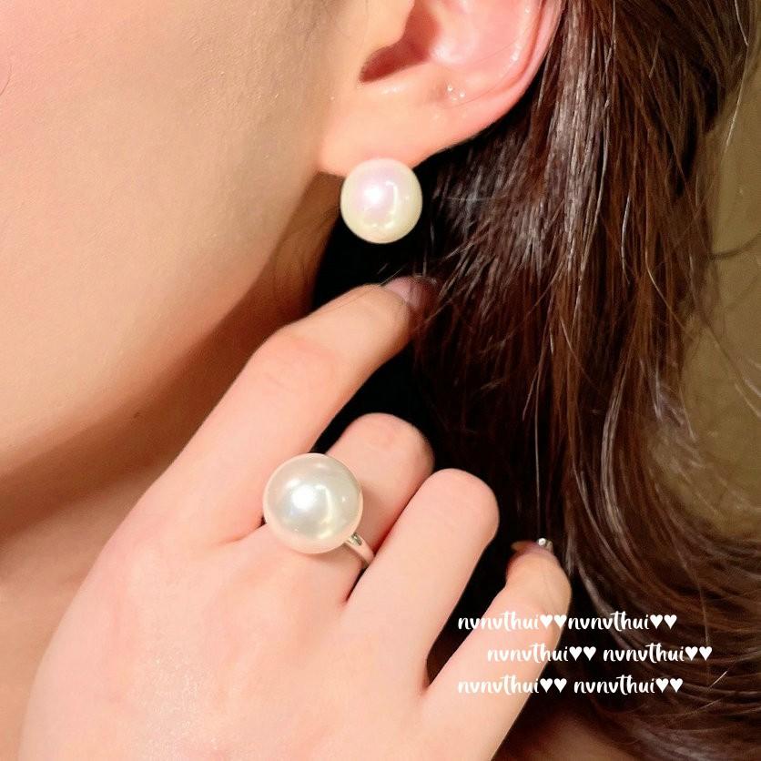 Mermaid Tears, Ring Pearls, Gem Necklace, Tahiti, Deep Sea Beads, Aobai Ring, Sweater Chain