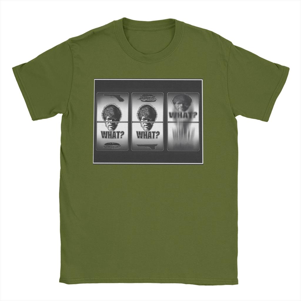 Pulps Fictions Say What T-Shirt für Unisex Baumwolle Vintage T-Shirt Rundhals T-Shirt Kurzarm Kleidung XL XL XL