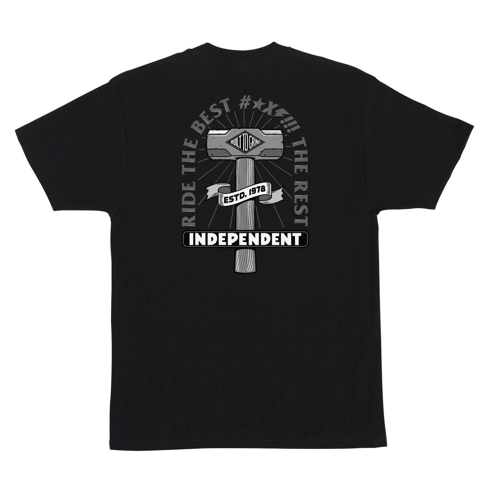 Independent Trucks RTB SLEDGE Skateboard T Shirt BLACK XXL