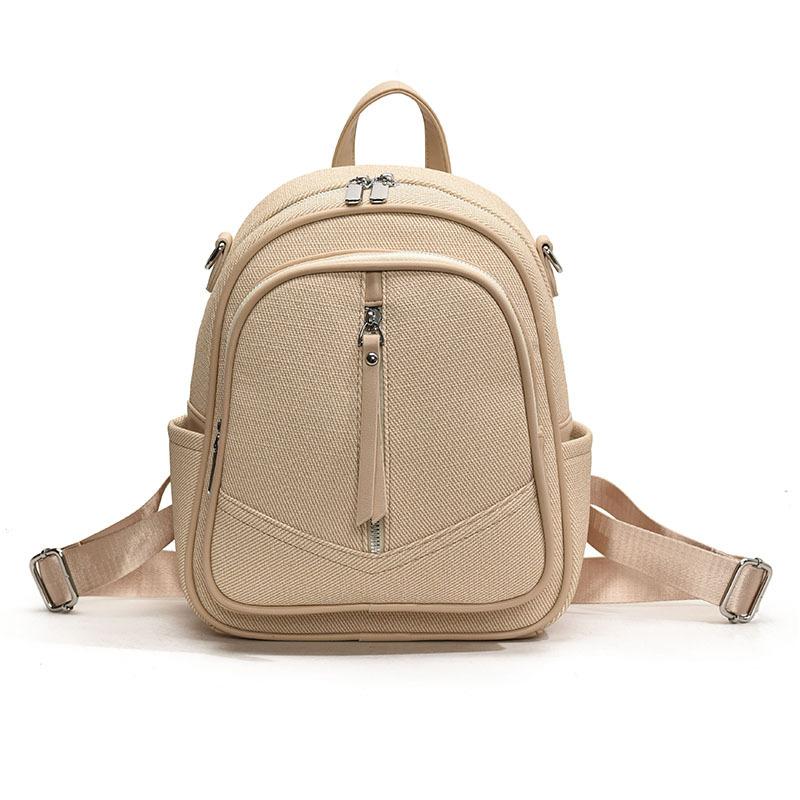 New women's large-capacity PU candy color dopamine backpack backpack change bag fashion out of the street