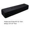 Full Coverage Piano Keyboard Cover Black Stretch Fabric Dust Cover for Music Room Storage, Easy Handling Between Uses
