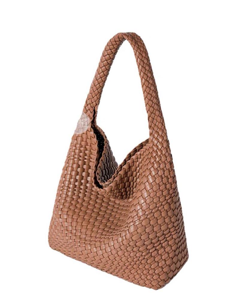 Handmade Woven Women's Tote: Large Capacity, Versatile Bucket Bag for Autumn/Winter - Perfect for Commute or Mother-Child Use