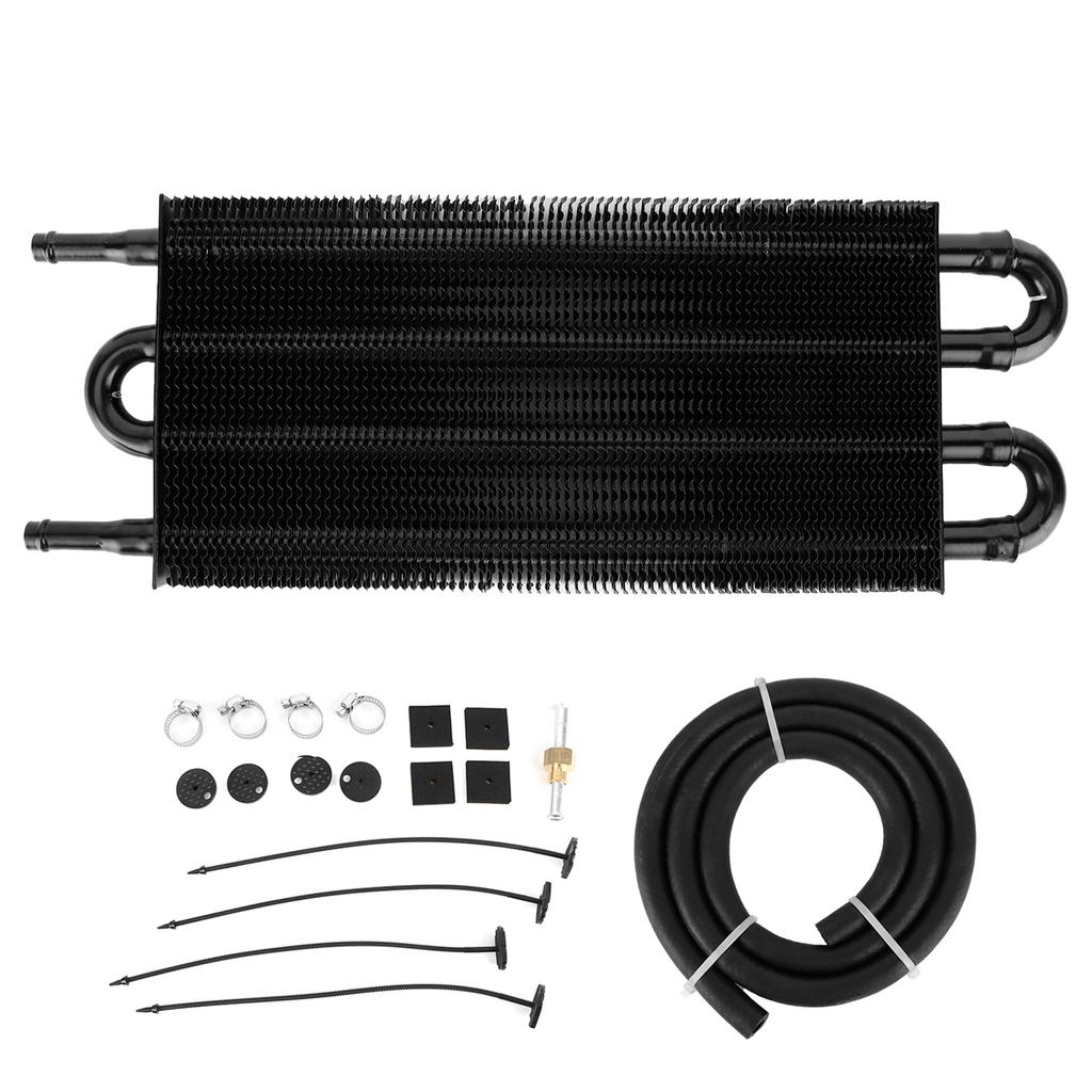 4Rows Aluminum Oil Cooler Transmission Power Steering Cooling Universal Accessory OC1401