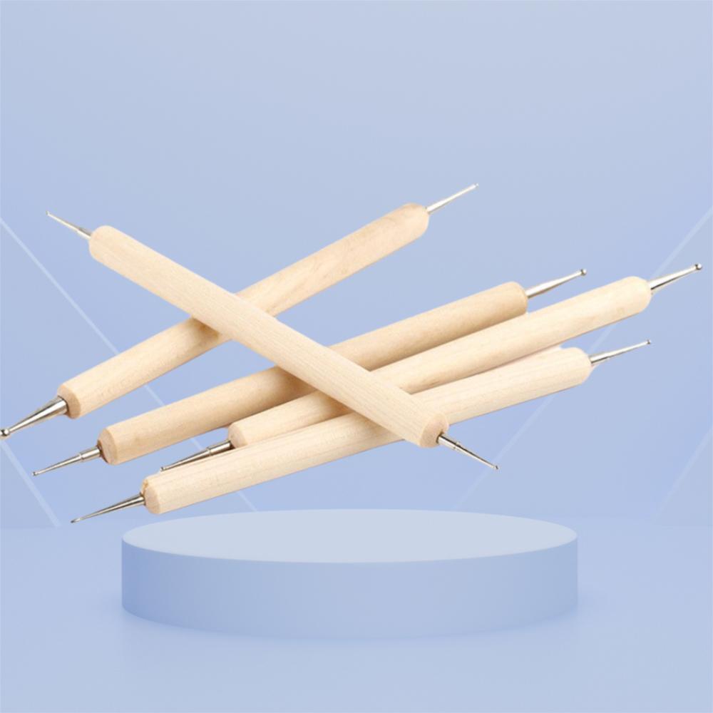 5 Pcs/Set Double Ends Manicure Tools Pulling Nail Art Pen Art Nails Brushes UV Painted Pen Nail Art Dotting Pen