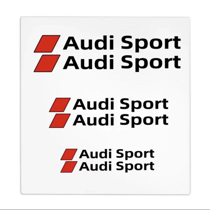 Car Brake Caliper Sticker Heat Resistant Decals Audi sport Sticker For Quattro For Audi S3 S4 S5 S6 S7 S8 RS3 RS4 RS5 RS6 RS7 RS