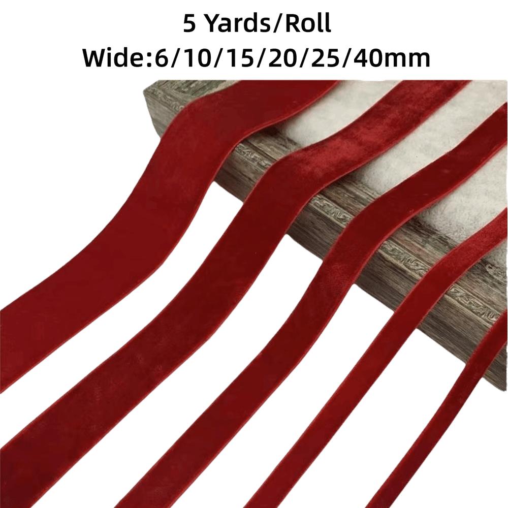 DIY Velvet Ribbon 5 Yards/Roll Velour Ribbons New Gift Wrapping Ribbon  Bow Flower Bouquet