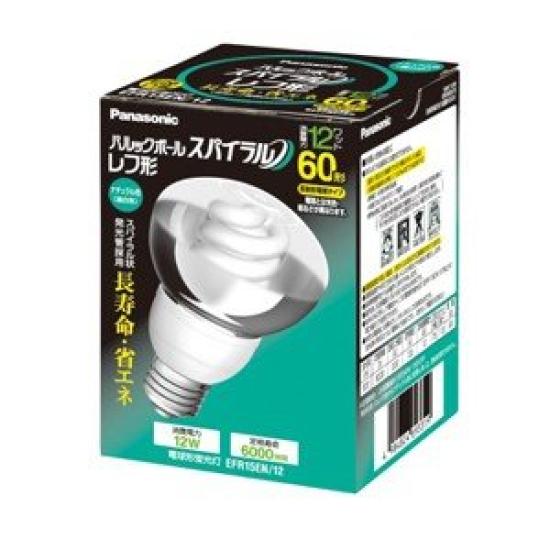 Panasonic EFR15EN12 60W E26 Fluorescent Lamp Bulb-Shaped