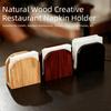 Upright Design Napkin Storage Racks Solid Wood Vertical Napkin Dispenser  Home Kitchen