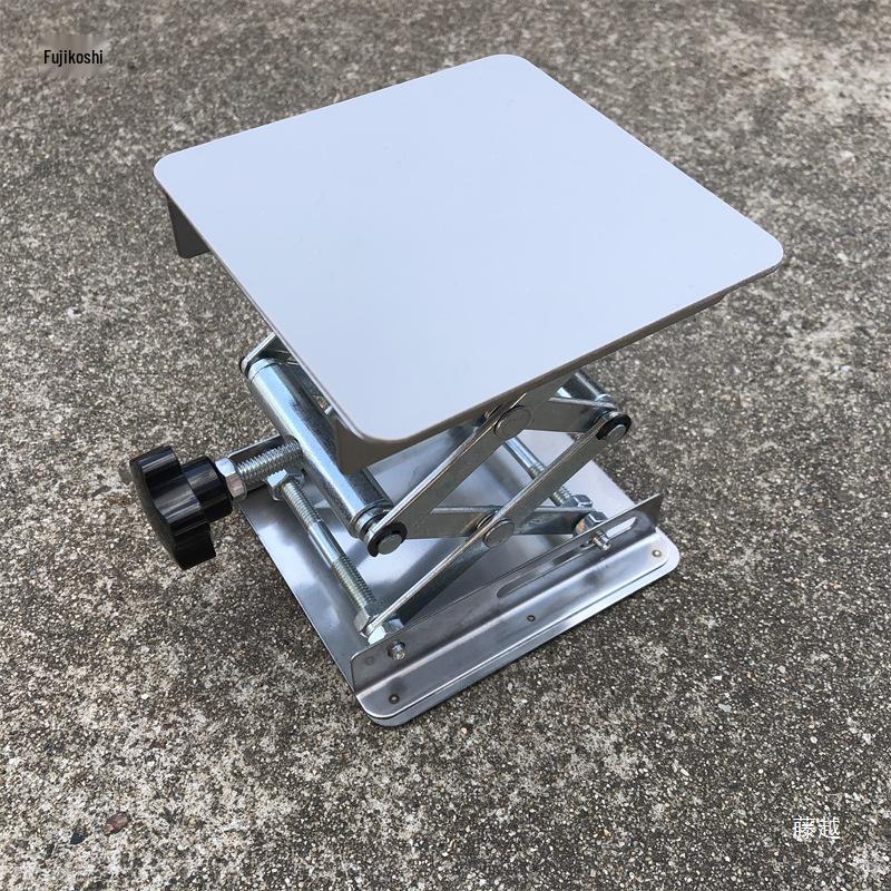 Compact Stainless Steel Manual Lifting Platform for Laboratory Use