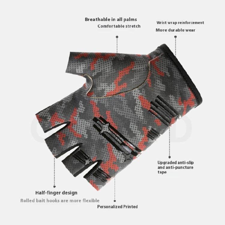 UPF50+ Sun Protections Fishing Gloves Elastic Gloves for Fishing Hiking Cycling Comfortable Angler Gloves for Men Women