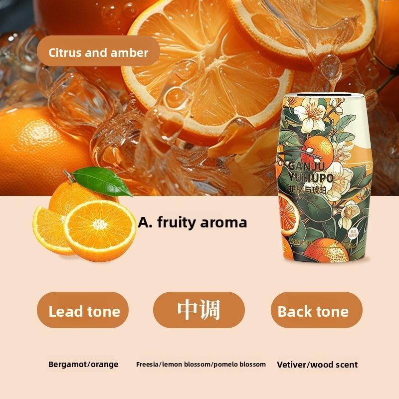 

Dual-purpose Bathroom for Car and Home Large-capacity Toilet, Odor Removal Fresh Aroma Guofeng Citrus and Amber