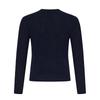 Polo Ralph Lauren FW22 Solid Logo Embroidered Print Crew Neck Long Sleeve Knit Sweater Women sweater Deep-Blue 211581065-025