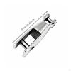 Anchor Shackle OnePiece Metal Clevis Silver Finish Stainless Steel Connector 68mm
